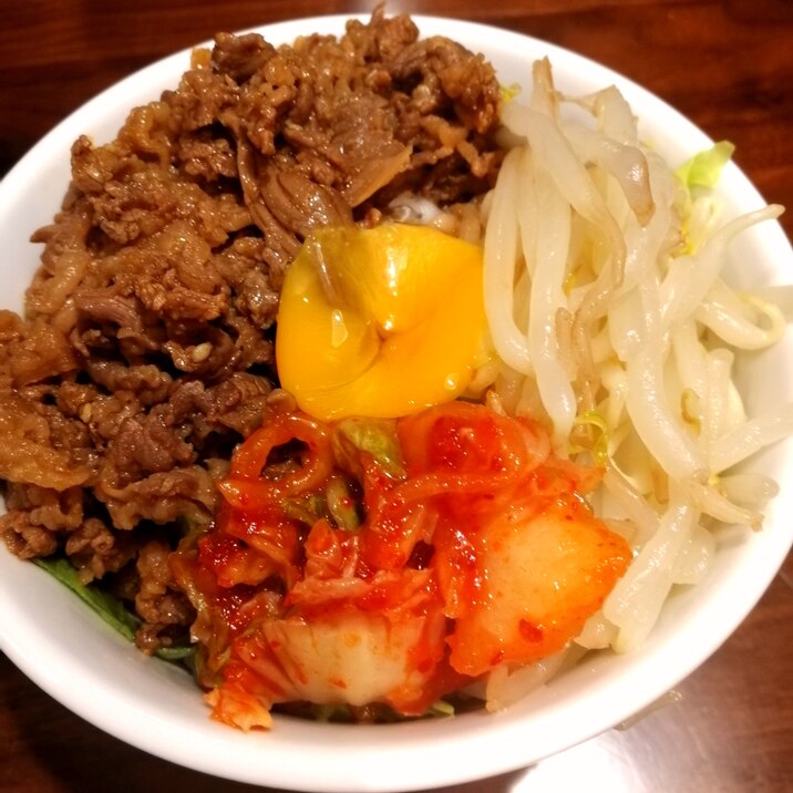 漬けて焼くだけ簡単！家族が絶賛ビビンバ丼